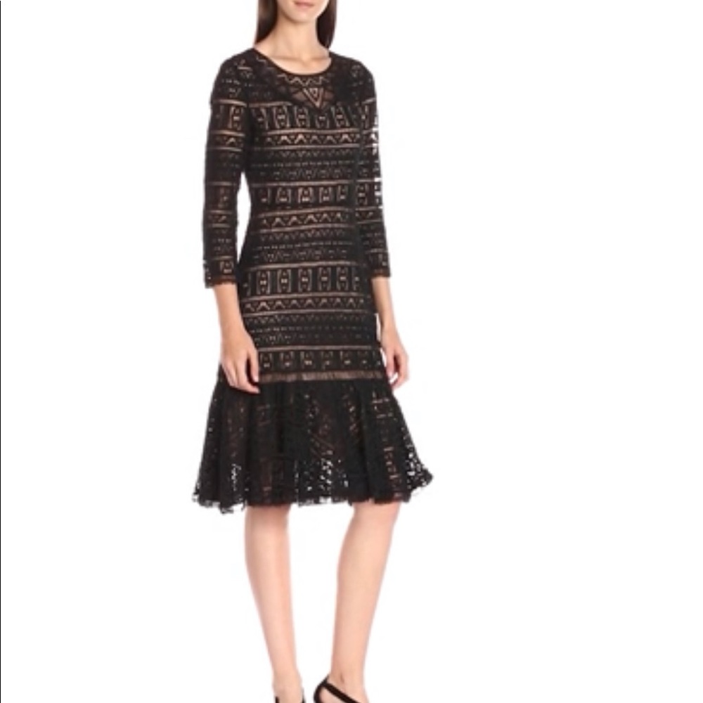 Women's Three-Quarter Sleeve Lace Dress